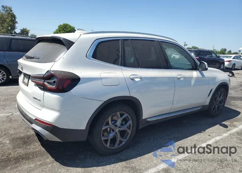 2022 BMW X3 Sdrive30I z USA, uszkodzony, nr VIN 5UX43DP01N9K68904